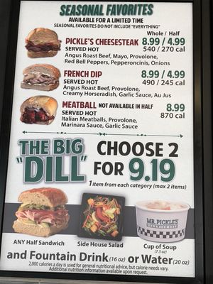 Menu photo 5 Mr. Pickle's Sandwich Shop Concord, CA