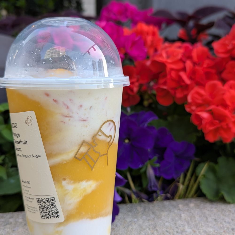 Heytea - Grapefruit Mango Boom - Bubble Tea Near Me - Bellevue, Washington