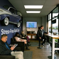 Shop waiting area