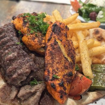 PapaFeta - Papa Feta Everything Plate $27. Gyro meat was the best part. - Greek Near Me - Temecula, California