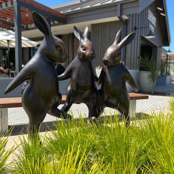 Lighthouse Coffee - Cute rabbit sculpture out front - Coffee & Tea Near Me - Santa Barbara, California