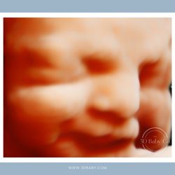The 3D Baby Co. - Baby showing off a sly smile in this 3D ultrasound image! (early third trimester)