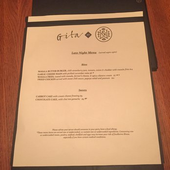 Wink & Nod - Late night menu - Cocktail Bars Near Me - Boston, Massachusetts