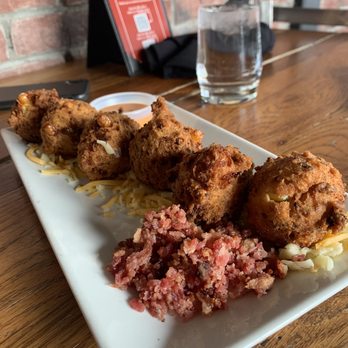 Neat - Corn Fritters - New American Near Me - Buffalo, New York Neat - Corn Fritters - New American Near Me - Buffalo, New York