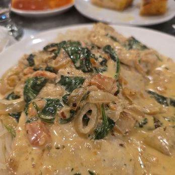 A'mano Fresh Pasta - Pork chops and pasta in a creamy sauce - Pasta Shops Near Me - Williamsville, New York