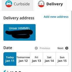 H-E-B Pharmacy - Did PHARMACY DELIVERY on line and I AM IN THE AREA.