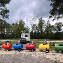 High Pines RV Park - Barrel Rides forthe littlest campers happen on the weekends, bringing smiles to EVERYONE!