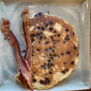 First Watch - Kids chocolate chip pancake with bacon - Cafes Near Me - Ft Myers, Florida