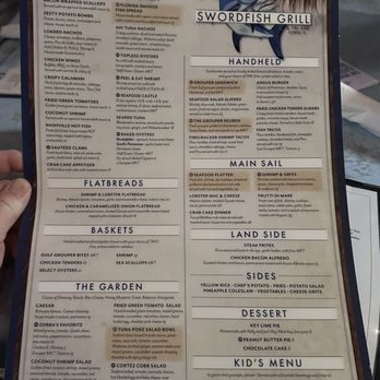 Swordfish Grill & Tiki bar - Menu 1 - Seafood Near Me - Cortez, Florida Swordfish Grill & Tiki bar - Menu 1 - Seafood Near Me - Cortez, Florida