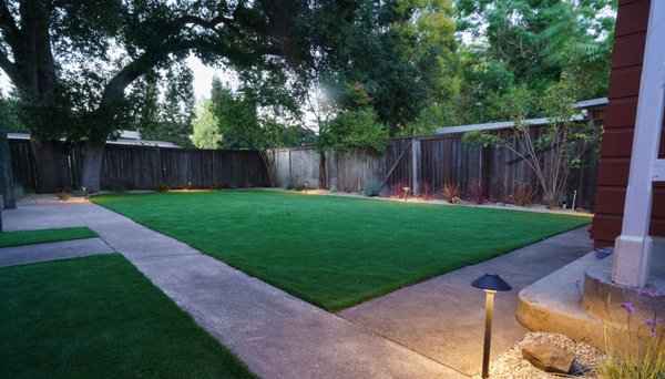 Kid friendly turf installation - This client wanted a safe and sanitary place for their kid to play. Kid friendly turf installation - This client wanted a safe and sanitary place for their kid to play.