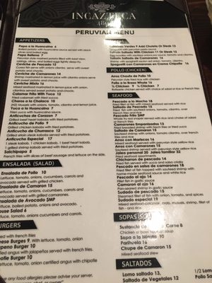 Menu photo 5 Incazteca Port Chester, NY