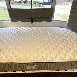 Slumber Ease Mattress Factory - Custom rounded corner Airstream mattress.