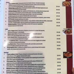 Josh-E-Rogan - Menu