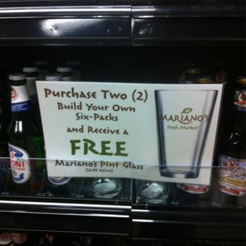 Mariano's - West Loop - Build 2 of your own six packs and get a free pint glass! - Grocery Near Me - Chicago, Illinois