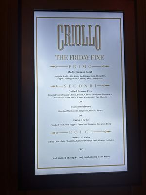 Menu photo 2 Criollo Restaurant New Orleans, LA