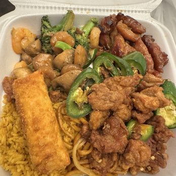 King Wok - 3 protein plate - Chinese Near Me - Oklahoma City, Oklahoma King Wok - 3 protein plate - Chinese Near Me - Oklahoma City, Oklahoma
