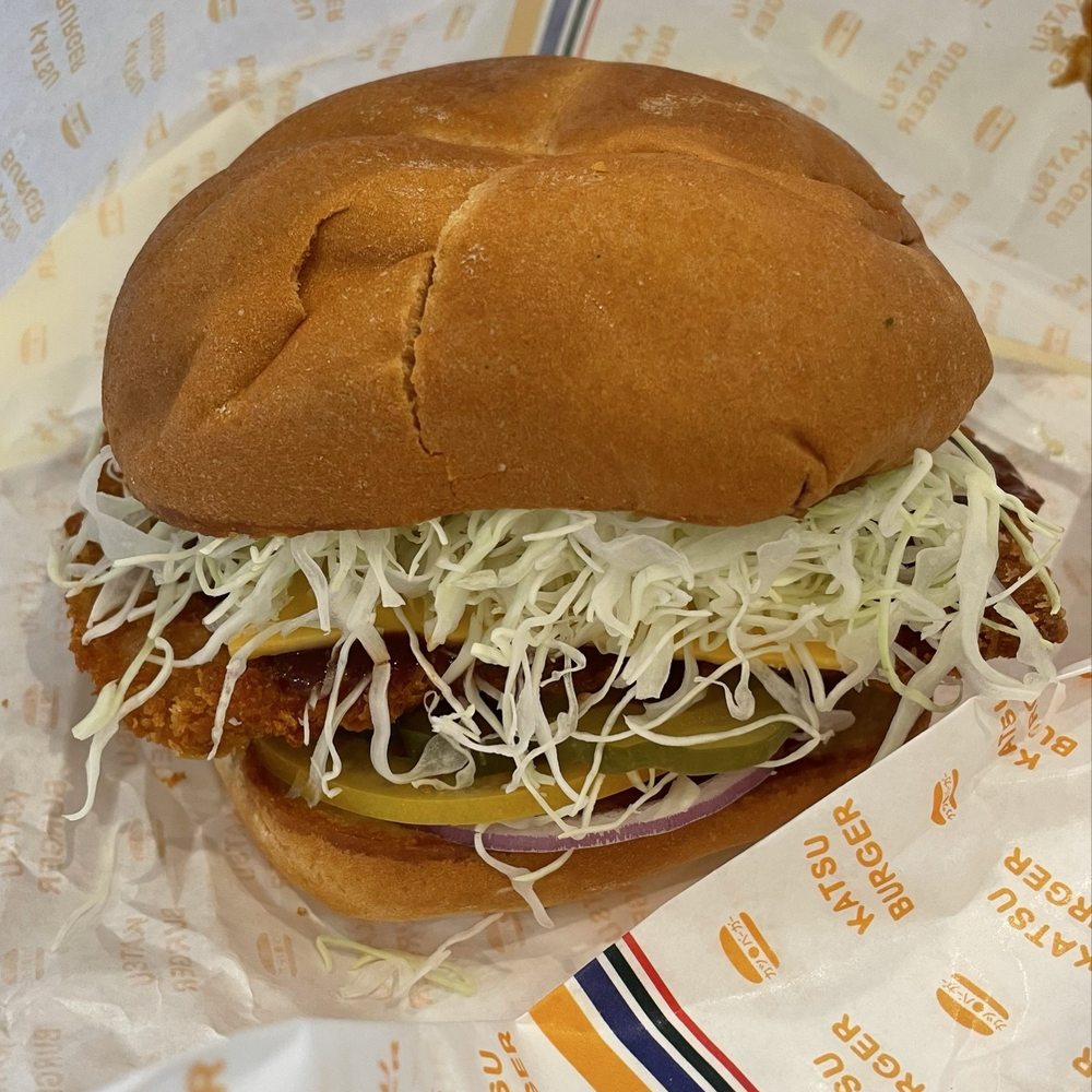 Katsu Curry Burger with Pork Katsu Katsu Curry Burger with Pork Katsu