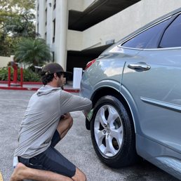 Spending extra time to make the wheels shine!