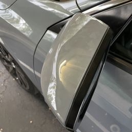 Replaced side mirror cap Replaced side mirror cap