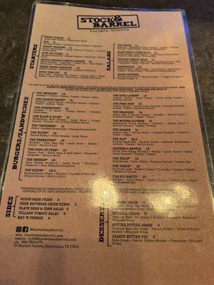 Menu photo 7 Stock & Barrel Knoxville, TN