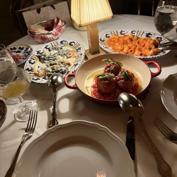 Carbone Dallas - Meatballs, lobster pasta, spicy rigatoni - Italian Near Me - Dallas, Texas