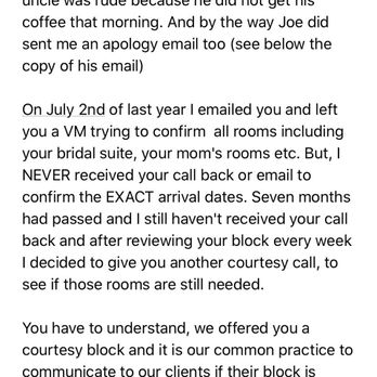 Hotel CURRENT - Here's a copy of the "professional" email she sent me in response to my yelp review. - Hotels Near Me - Long Beach, California