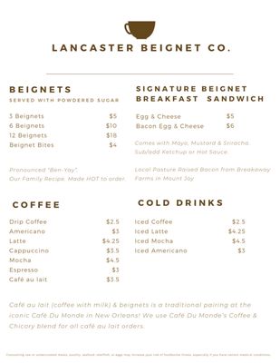 Menu photo 4 Lancaster Beignet Lancaster, PA