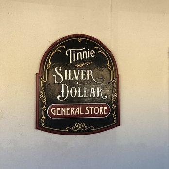 Tinnie Silver Dollar - a sign for a general store - Steakhouses Near Me - Tinnie, New Mexico