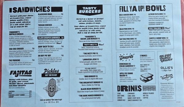 Menu photo 3 Vanbarry's Public House Orlando, FL Menu photo 3 Vanbarry's Public House Orlando, FL