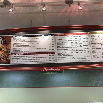 Papa Murphy's - the menu of the restaurant - Pizza Near Me - Eugene, Oregon Papa Murphy's - the menu of the restaurant - Pizza Near Me - Eugene, Oregon