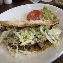 Crispy taco with asada