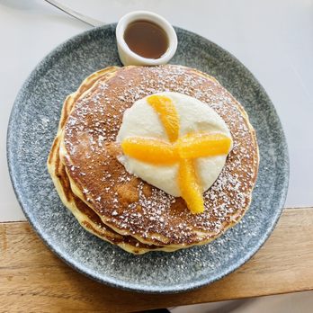 Hau Tree - Lemon curd + Ricotta Pancakes - Seafood Near Me - Honolulu, Hawaii Hau Tree - Lemon curd + Ricotta Pancakes - Seafood Near Me - Honolulu, Hawaii