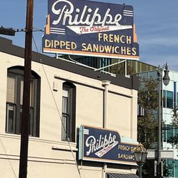 Exterior outside entrance of Philippe the Original - Los Angeles, California Exterior outside entrance of Philippe the Original - Los Angeles, California
