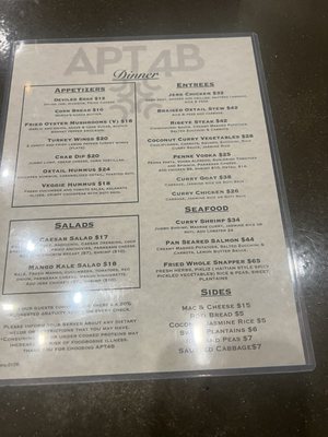 Menu photo 1 APT 4B Atlanta, GA Menu photo 1 APT 4B Atlanta, GA