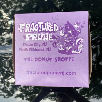 Fractured Prune Donuts - Box for 2 donuts. - Donuts Near Me - Ocean City, New Jersey Fractured Prune Donuts - Box for 2 donuts. - Donuts Near Me - Ocean City, New Jersey