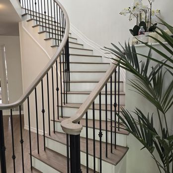 Limitless Custom Hardwood Flooring Solutions - Another Beautiful Staircase. - Flooring Near Me Limitless Custom Hardwood Flooring Solutions - Another Beautiful Staircase. - Flooring Near Me