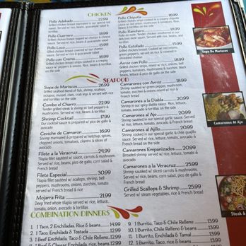 El Charro Mexican Restaurant - Menu - Mexican Near Me - North Providence, Rhode Island