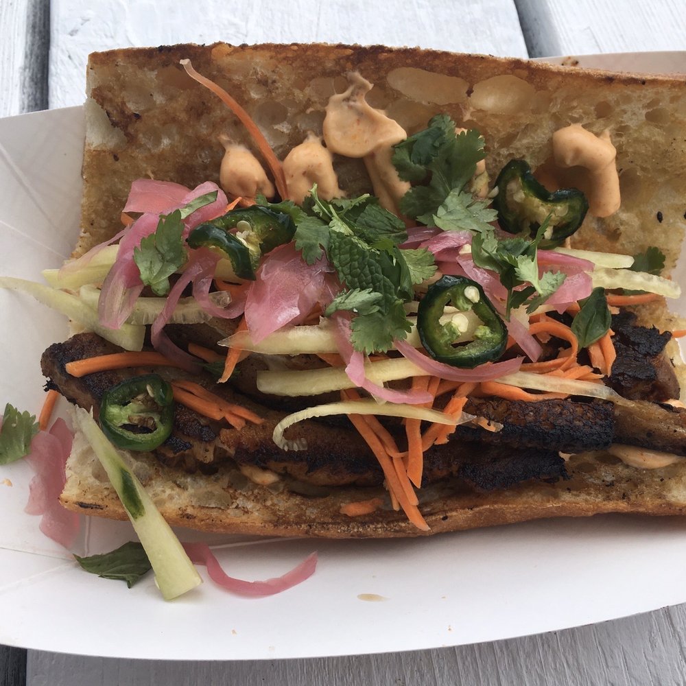Farm to Coast Mobile Kitchen - Pork Belly Bahn Mi-$11 - Food Trucks Near Me Farm to Coast Mobile Kitchen - Pork Belly Bahn Mi-$11 - Food Trucks Near Me