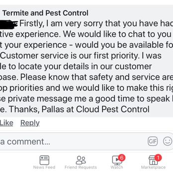 Cloud Termite and Pest Control - Is this Pallas who works at Cloud Pest Control the same Pallas who is the first reviewer of this business here on Yelp? Fake review much? - Pest Control Near Me - Bradenton, Florida Cloud Termite and Pest Control - Is this Pallas who works at Cloud Pest Control the same Pallas who is the first reviewer of this business here on Yelp? Fake review much? - Pest Control Near Me - Bradenton, Florida