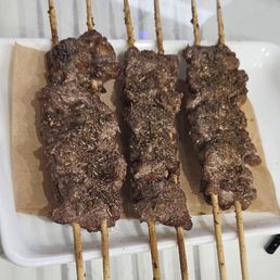 Oversized beef skewers Oversized beef skewers