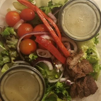 Portland Pie - Steak salad? Kind of pathetic. Skimpy steak portion. Dry, overcooked, gristled and most definitely not worth the price. - Pizza Near Me - Biddeford, Maine Portland Pie - Steak salad? Kind of pathetic. Skimpy steak portion. Dry, overcooked, gristled and most definitely not worth the price. - Pizza Near Me - Biddeford, Maine