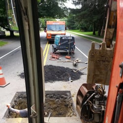 Starr Home Services - Sewer repair in middle of a road
