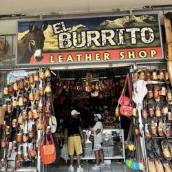 El Burrito Leather Shop - Outside sign