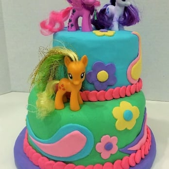 Sweet Events - a three tiered cake with pony figurines on top - Custom Cakes Near Me - Alpharetta, Georgia Sweet Events - a three tiered cake with pony figurines on top - Custom Cakes Near Me - Alpharetta, Georgia