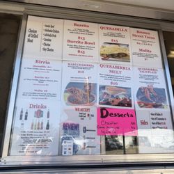Bronco Tacos - Menu