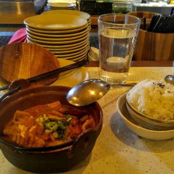 Chan Seattle - Kim chi soup with rice - Asian Fusion Near Me - Seattle, Washington