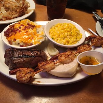 Texas Roadhouse - 6oz mash potatoes, corn , shrimp and 6oz steak - Steakhouses Near Me - Macon, Georgia