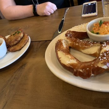 Der Biergarten - Pretzel and potatoes pancakes!! - German Near Me - Atlanta, Georgia