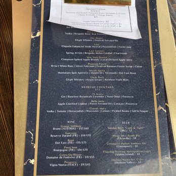 Festivál Cafe - Menu - Cocktail Bars Near Me - New York, New York