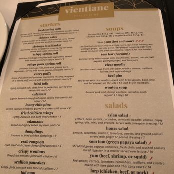Vientiane Thai Cuisine - Menu - Thai Near Me - Torrington, Connecticut